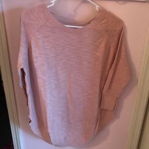 Pink sweater with cris cross back